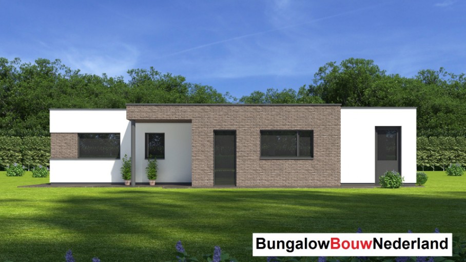 Bungalowbouw nederland B161 moderne energieneutrale woning met ATLANTA MBS staalframe constructie Bungalowbouw nederland B161 moderne energieneutrale woning met ATLANTA MBS staalframe constructie