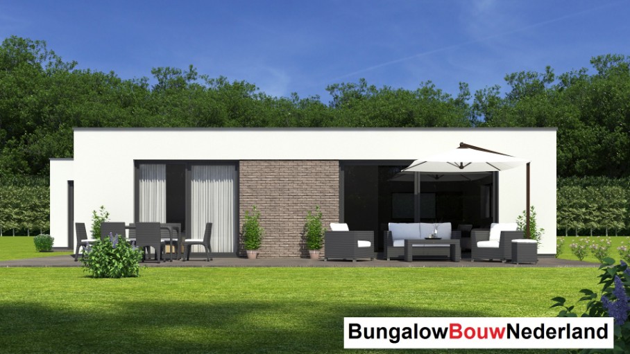 Bungalowbouw nederland B161 moderne energieneutrale woning met ATLANTA MBS staalframe constructie Bungalowbouw nederland B161 moderne energieneutrale woning met ATLANTA MBS staalframe constructie