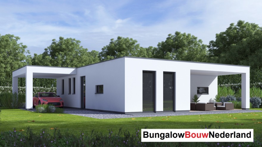 Bungalowbouw nederland L166 levensloopbestendige energiearme woning Staalframebouw Bungalowbouw nederland L166 levensloopbestendige energiearme woning Staalframebouw