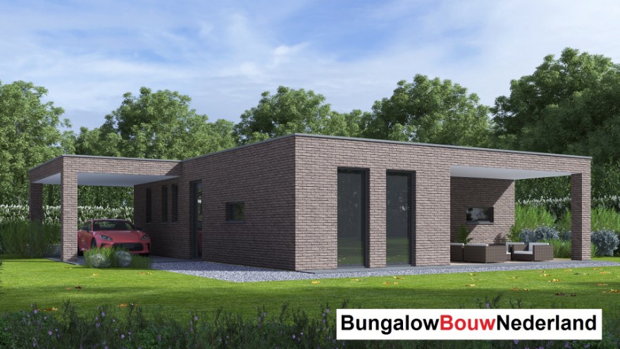 Bungalowbouw nederland L166 levensloopbestendige energiearme woning Staalframebouw Bungalowbouw nederland L166 levensloopbestendige energiearme woning Staalframebouw