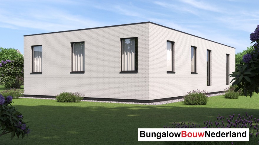 Bungalowbouw nederland type B188 plat dak versie betaalbare woningen vanaf 150.000 euro