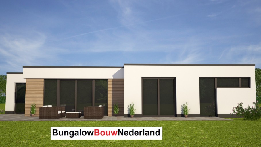 BungalowbouwNL moderne energieneutrale levensloopbestendige woning staalframebouw type L113 BungalowbouwNL moderne energieneutrale levensloopbestendige woning staalframebouw type L113