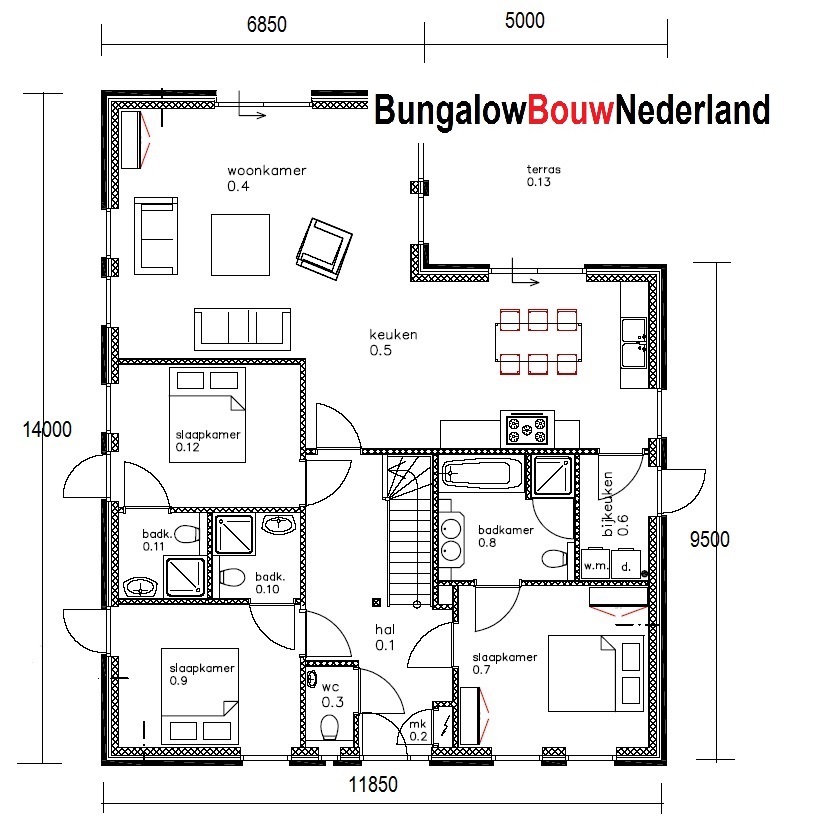 BungalowbouwNederland B11 bungalow levensloopbestendig ontwerpen en bouwen energieneutraal staalframebouw BungalowbouwNederland B11 bungalow levensloopbestendig ontwerpen en bouwen energieneutraal staalframebouw