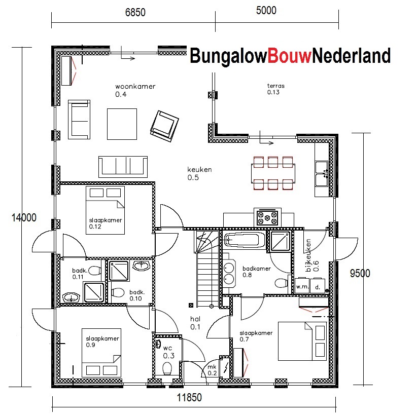 BungalowbouwNederland B11 bungalow levensloopbestendig ontwerpen en bouwen energieneutraal staalframebouw 