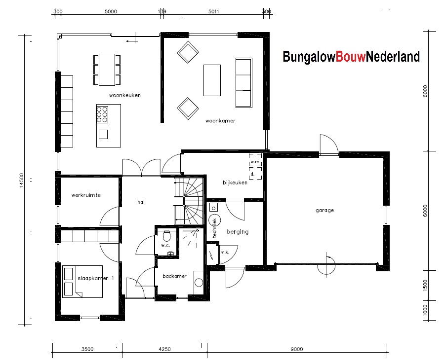 BungalowbouwNederland H391 levensloopbestendige woning van ATLANTA MBS Staalframebouw BungalowbouwNederland H391 levensloopbestendige woning van ATLANTA MBS Staalframebouw