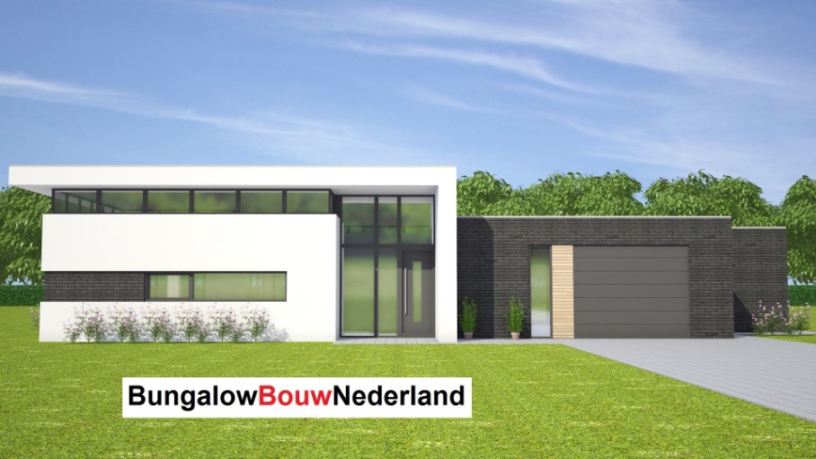 BungalowbouwNederland L143 levensloopbestendig verhoogde woonkamer ATLANTA MBS staalframebouw    