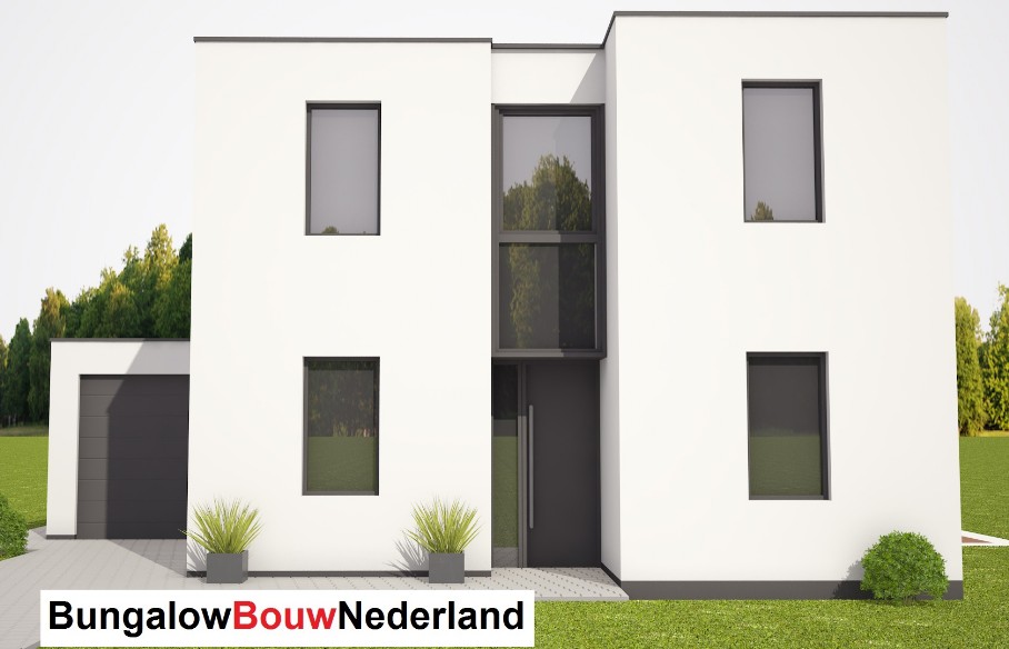 Bungalowbouwnederland H329 levensloopbestendig met gastenverdieping staalframebouw  