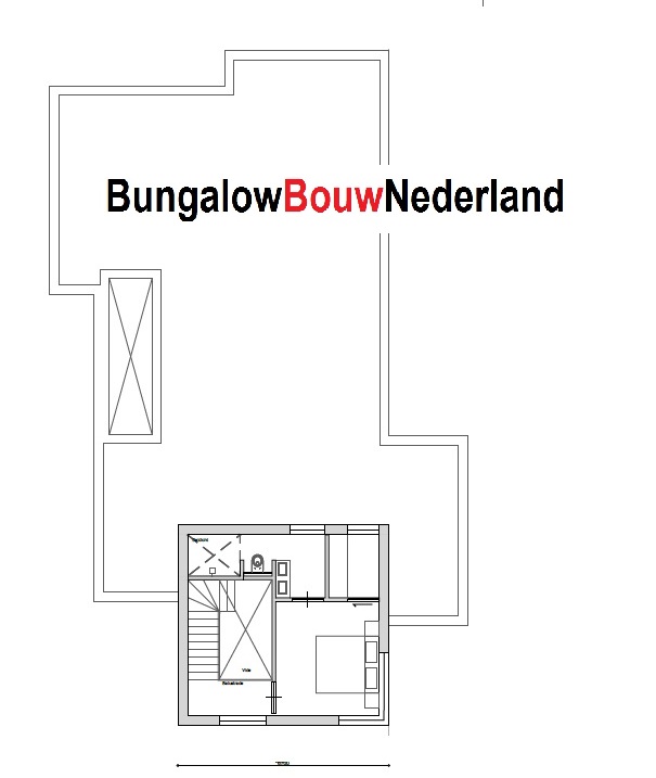 Bungalowbouwnederland H347 met kleine verdieping voor gasten Bungalowbouwnederland H347 met kleine verdieping voor gasten