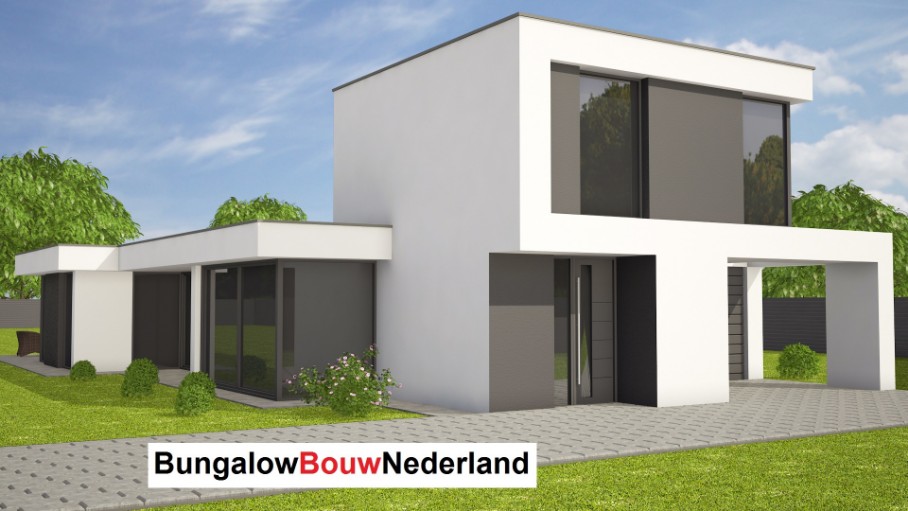 Bungalowbouwnederland H347 met kleine verdieping voor gasten Bungalowbouwnederland H347 met kleine verdieping voor gasten