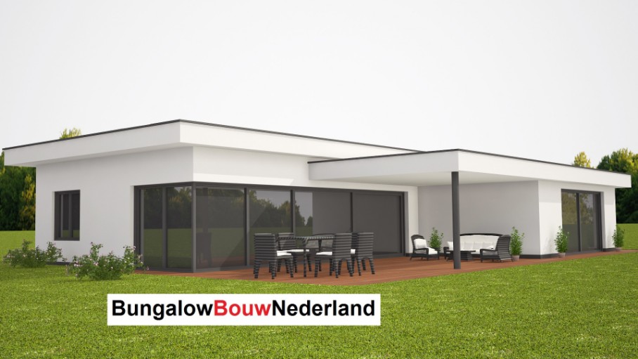 Bungalowbouwnederland Moderne gelijkvloerse levensloopbestendige woning hoog plafond B98 Bungalowbouwnederland Moderne gelijkvloerse levensloopbestendige woning hoog plafond B98
