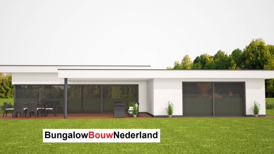 Bungalowbouwnederland Moderne gelijkvloerse levensloopbestendige woning hoog plafond B98