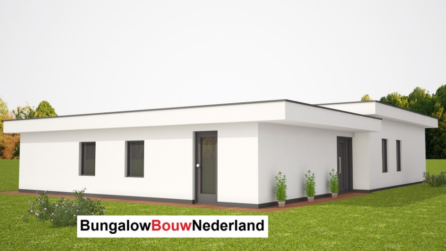 Bungalowbouwnederland Moderne gelijkvloerse levensloopbestendige woning hoog plafond B98