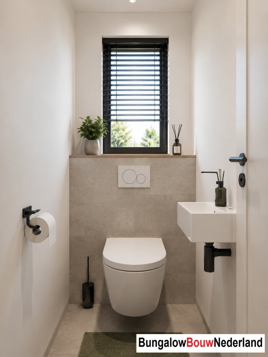 Interieur inspiratie voor bungalow L154 met plat dak en prefab staalframebouw constructie