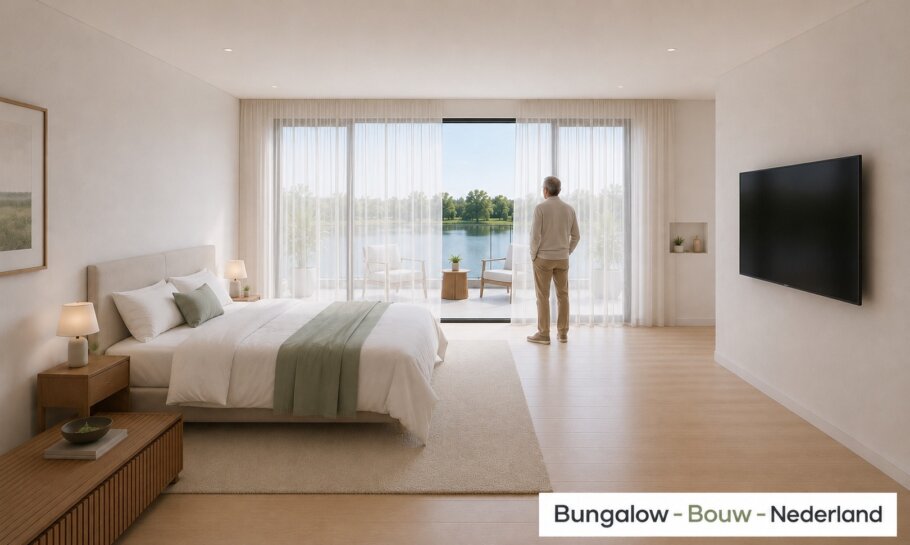 Modern interieur van gelijkvloerse bungalow L-198
