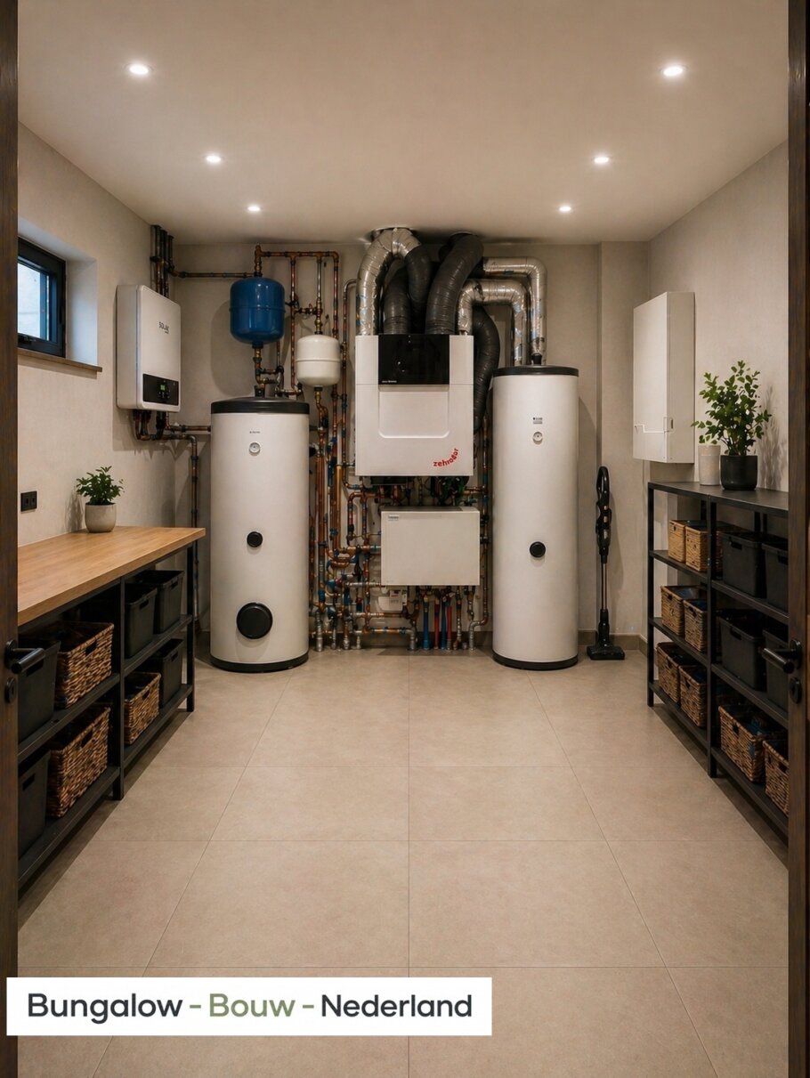 Modern interieur van gelijkvloerse bungalow L-198