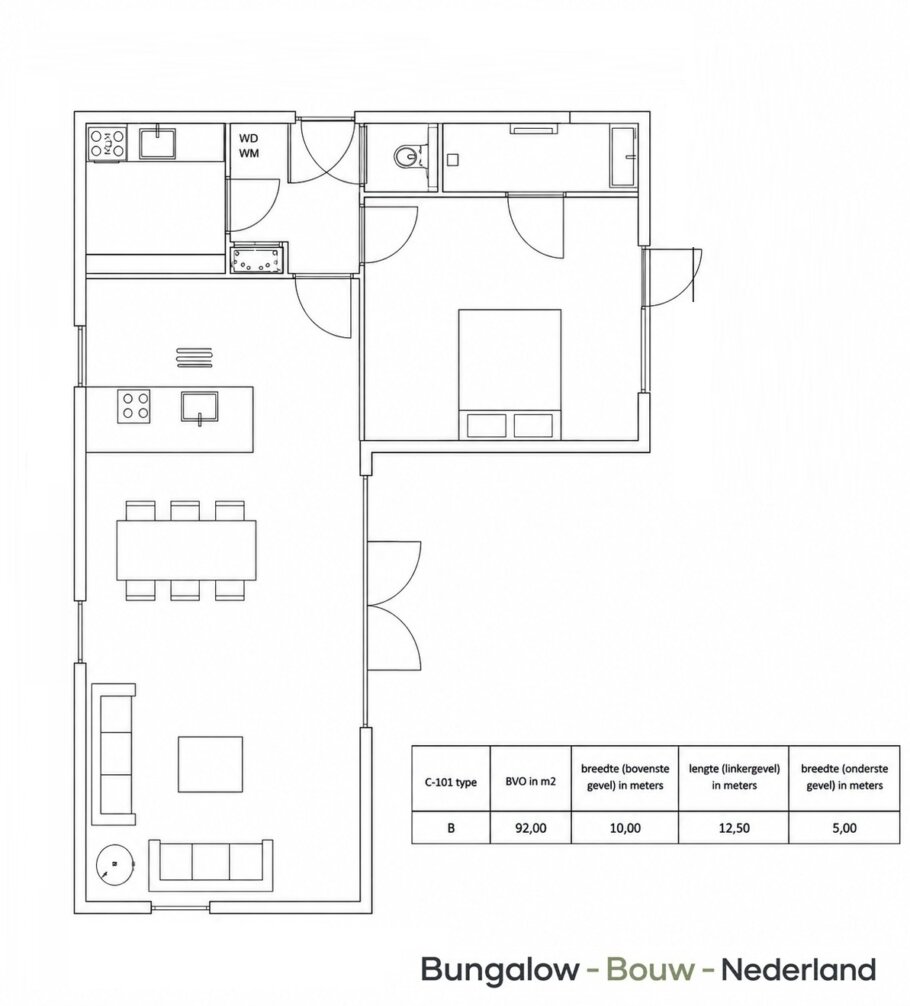op deze pagina van de modulaire ontwerpserie C-101 vindt u voorbeeldplattgronden