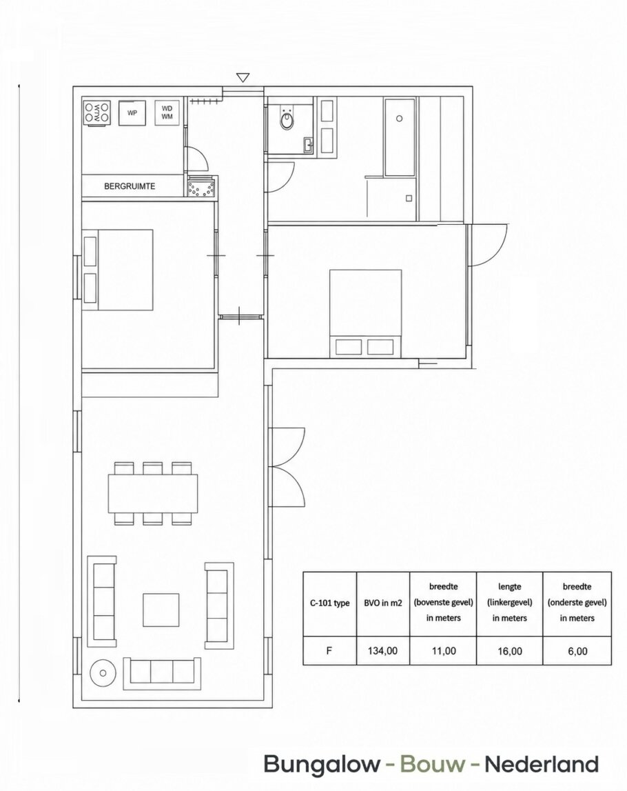 op deze pagina van de modulaire ontwerpserie C-101 vindt u voorbeeldplattgronden