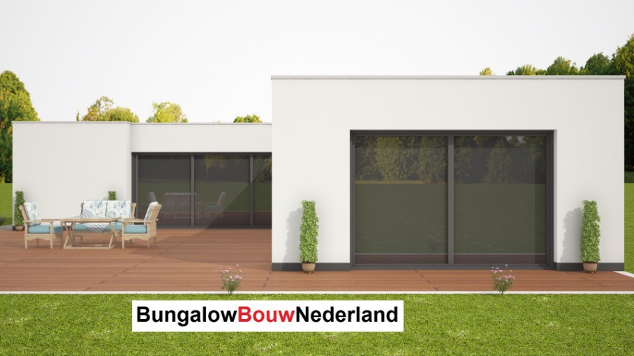 Bungalow L indeling  katalogus ontwerp energieneutraal type L79 