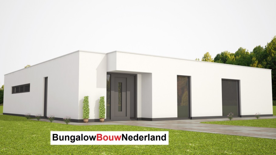 Bungalow L indeling  katalogus ontwerp energieneutraal type L79 