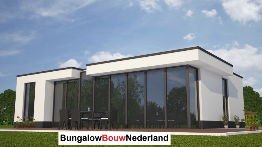 bungalow met garage ontwerpen en bouwen met staalframebouw type L25