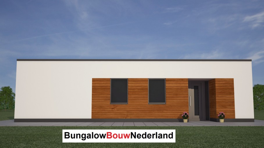 bungalow met veel glas en overdekt terras energieneutrale uitvoering type L22 bungalow met veel glas en overdekt terras energieneutrale uitvoering type L22