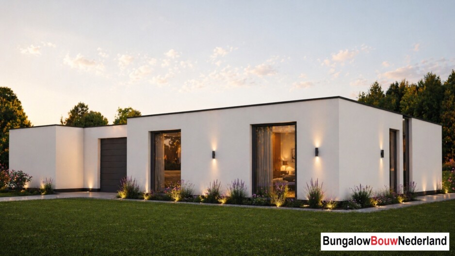 mooie betaalbare moderne bungalow ontwerp met architect type L70 