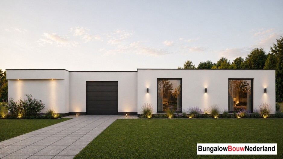 mooie betaalbare moderne bungalow ontwerp met architect type L70 