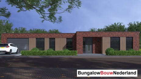 bungalowbouw nederland B172 levensloop rolstoel bestendig  met ATLANTA MBS energieneutraal staalframe bouwsysteem