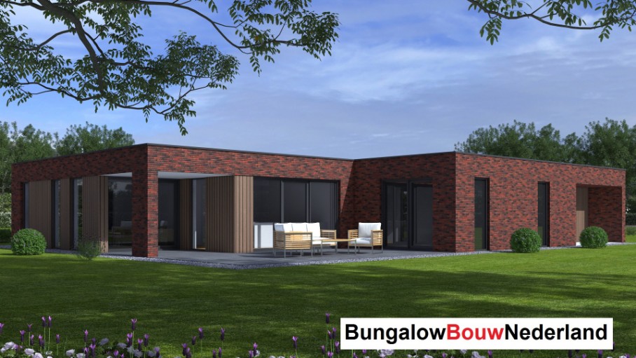 bungalowbouw nederland B172 levensloop rolstoel bestendig  met ATLANTA MBS energieneutraal staalframe bouwsysteem