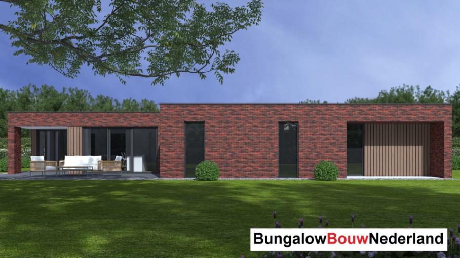 bungalowbouw nederland B172 levensloop rolstoel bestendig  met ATLANTA MBS energieneutraal staalframe bouwsysteem