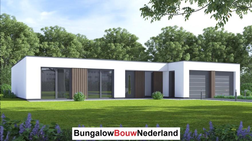 bungalowbouw nederland ontwerp L170 levensloop woning woonkamer verhoogd plafond  staalframebouw 