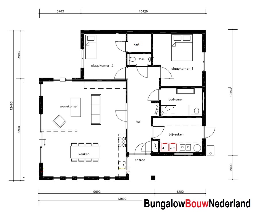 bungalowbouwnederland K158 energieneutraal levensloopbestndig ATLANTA-MBS staalframe