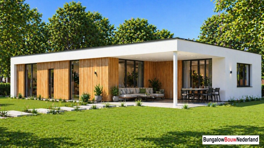 Bungalow Bouw Nederland type 150 levensloopbestendig Staalframebouw energieneutraal