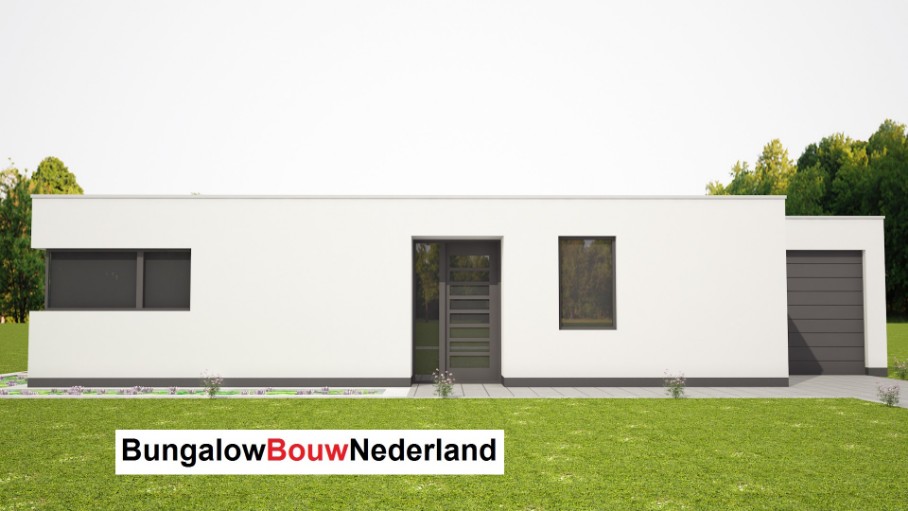 bungalowontwerp L45 energieneutraal  gelijkvloers catalogusbouwer prefabbouw