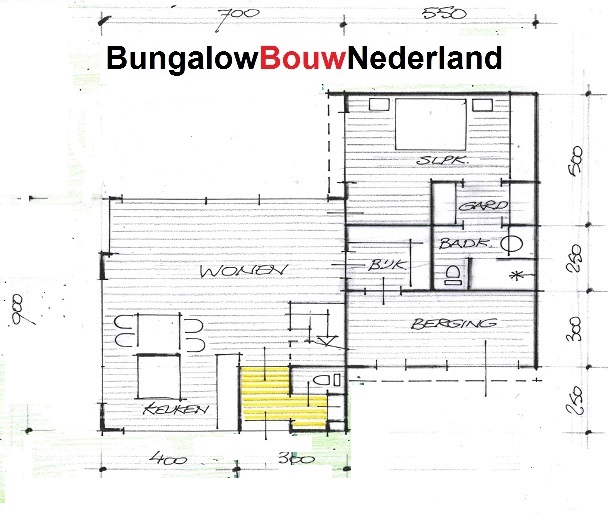 gelijksvloerse levensloopbestendige woning met kleine verdieping ontwerp H125