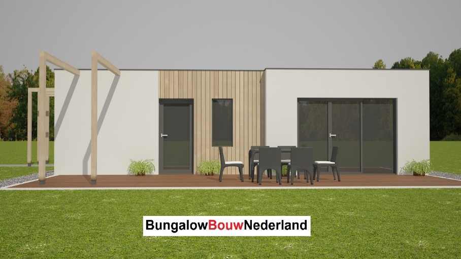 goedkope bungalow bouwen prefab bouwsysteem type L61 bungalowbouw-nederland 