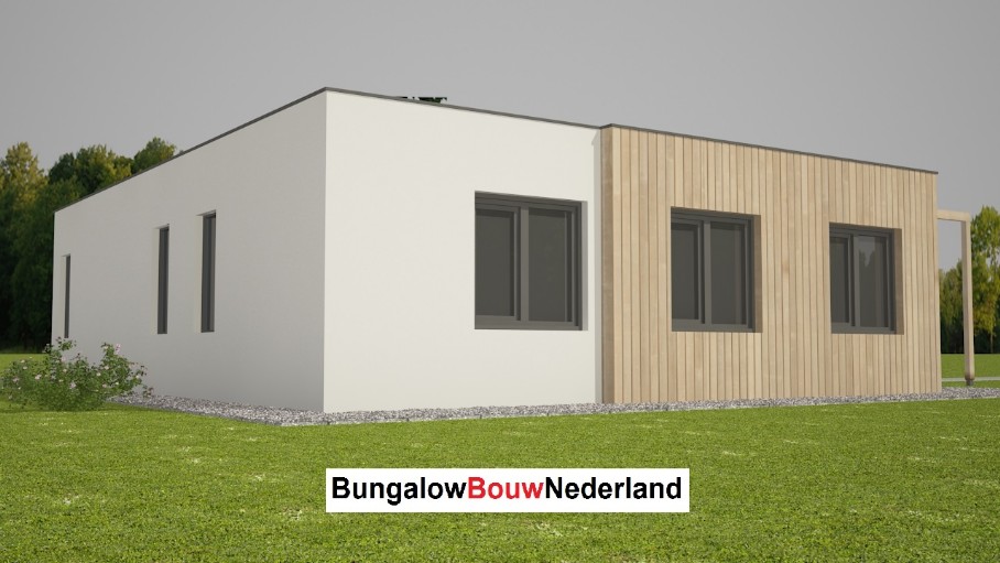 goedkope bungalow bouwen prefab bouwsysteem type L61 bungalowbouw-nederland 