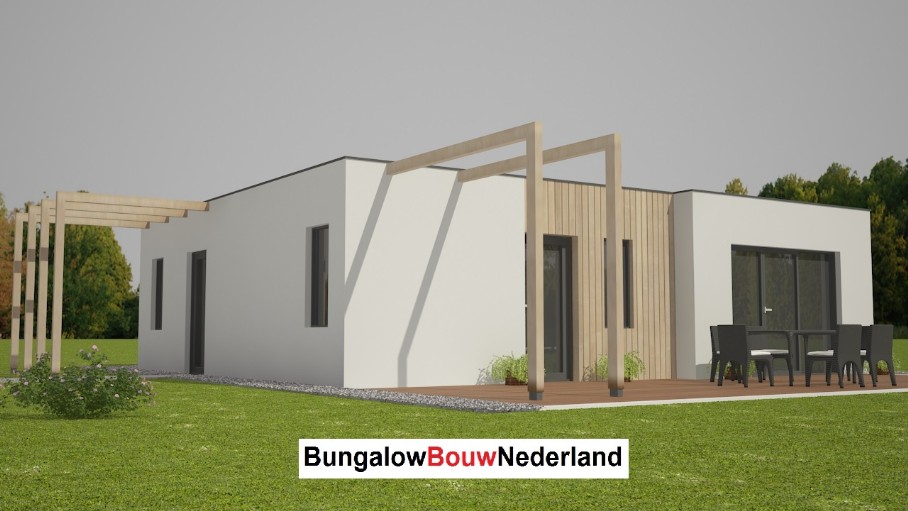 goedkope bungalow bouwen prefab bouwsysteem type L61 bungalowbouw-nederland 