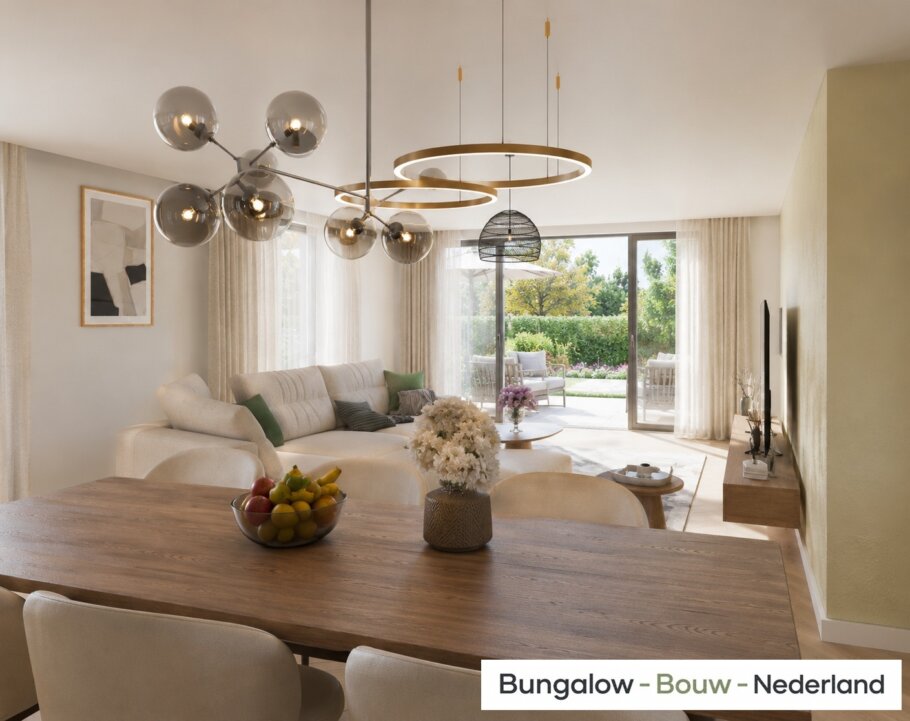 Modern interieur van levensloopbestendige bungalow L-178