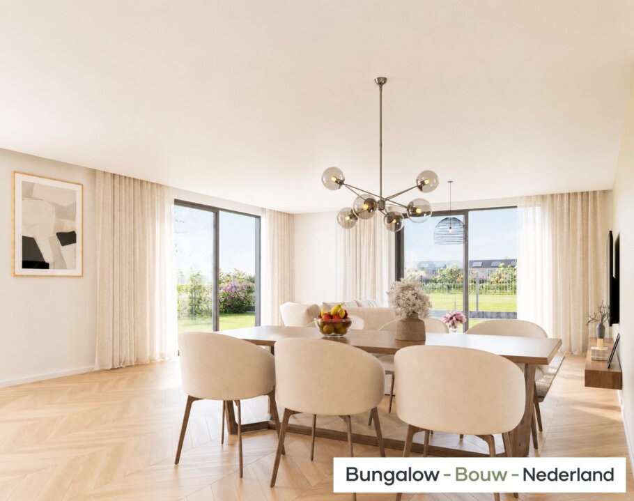 Modern interieur van levensloopbestendige bungalow L-178