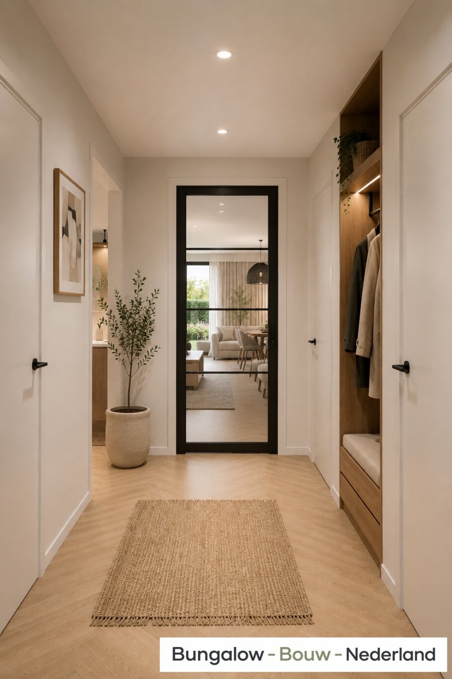 Modern interieur van levensloopbestendige bungalow L-178