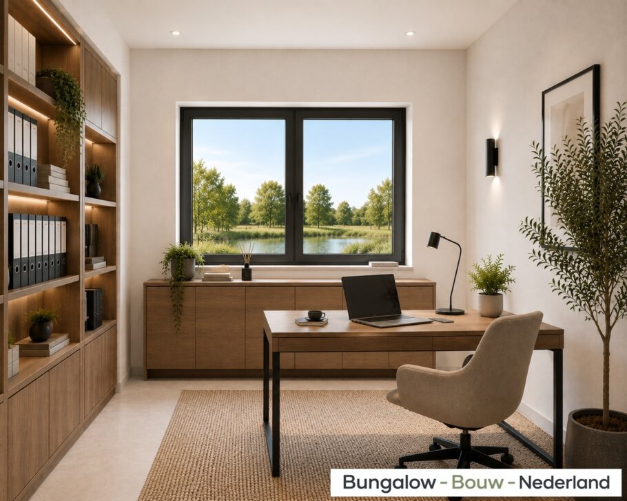Modern interieur bungalow L-152 met open leefruimte