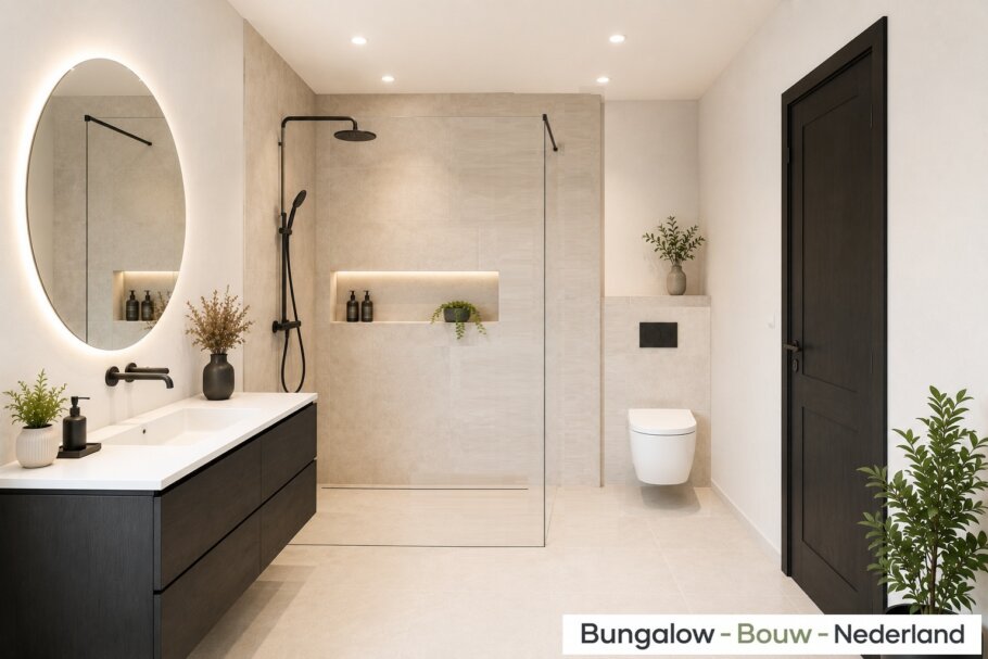 Modern interieur bungalow L-152 met open leefruimte