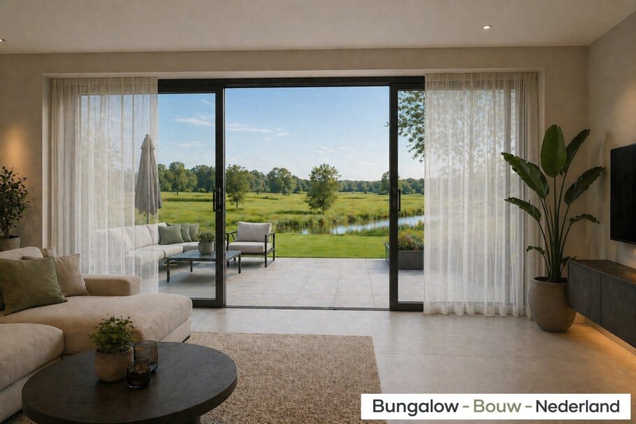 Modern interieur van levensloopbestendige bungalow L-163