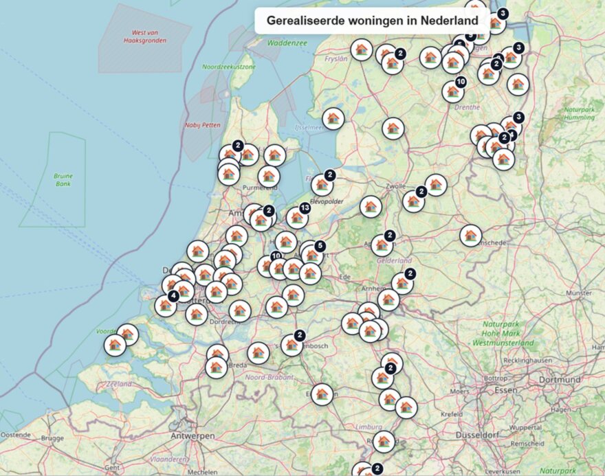 Bungalowbouw-Nederland woning die zijn gebouwd in Nederland
