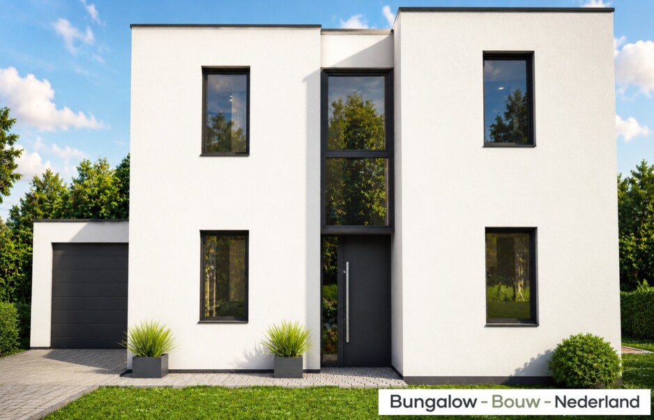 Bungalowbouwnederland H329 levensloopbestendig met gastenverdieping staalframebouw  