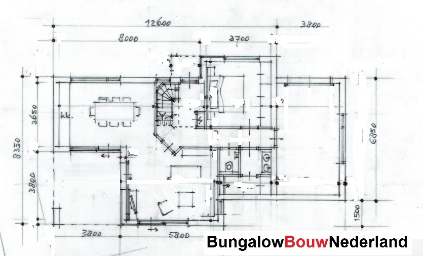 kosten plattegrond indeling levenloopbestendige villa met extra verdieping voor gasten H300