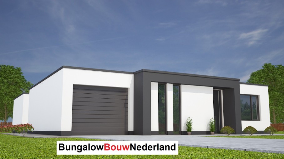 levensloopbestendige bungalow met verhoogd dak en inpandige garage bouwen ontwerp L27