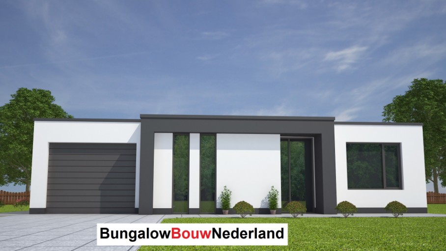 levensloopbestendige bungalow met verhoogd dak en inpandige garage bouwen ontwerp L27