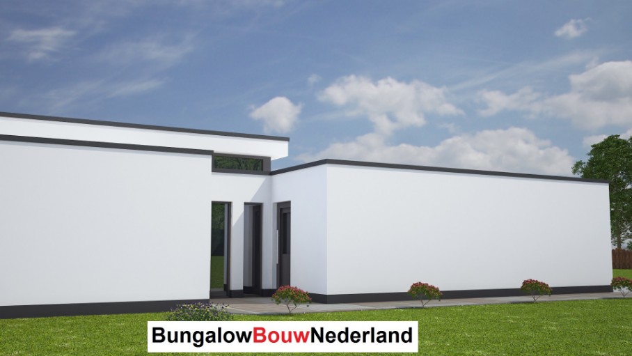 levensloopbestendige bungalow met verhoogd dak en inpandige garage bouwen ontwerp L27